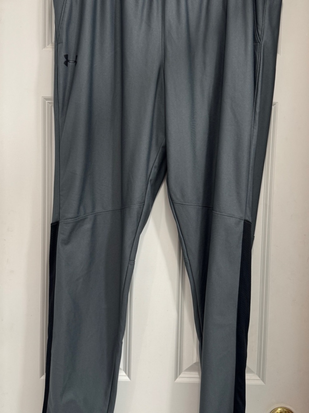 Under Armour Men’s Dark Gray Jogger Pants with Black Panels
